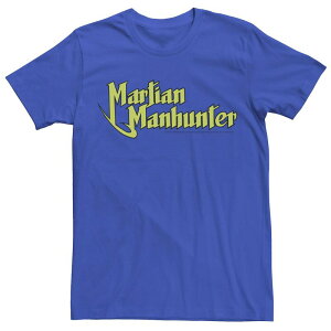 �A�j���L�����N�^�[ ���f�B�[�X �g�b�v�X T�V���c ���S Licensed Character Men's DComics Martian Manhunter Logo Tee Royal