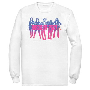 �A�j���L�����N�^�[ ���f�B�[�X �g�b�v�X T�V���c Licensed Character Men's DComics Birds Of Prey Blue Hue Group Shotee White �z���C�g