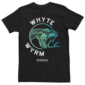 �A�j���L�����N�^�[ ���f�B�[�X �g�b�v�X T�V���c Licensed Character Men's Riverdale Whyte Wyrm Snake Tee Black �u���b�N