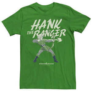 �A�j���L�����N�^�[ ���f�B�[�X �g�b�v�X T�V���c Licensed Character Men's Dungeons & Dragons Hank The Ranger Tee Kelly