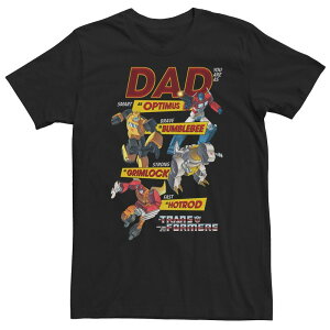 �A�j���L�����N�^�[ ���f�B�[�X �g�b�v�X T�V���c �g�[�� Licensed Character Big & Tall Transformers Dad You Are Smart Brave Strong Fastee Black �u���b�N