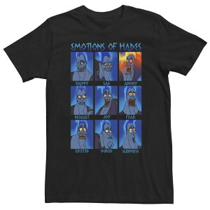 �f�B�Y�j�[ ���f�B�[�X �g�b�v�X T�V���c �g�[�� Big & Tall Disney Hercules Hades Emotions Tee Black �u���b�N