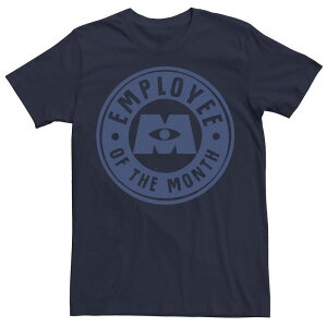 �f�B�Y�j�[ �s�N�T�[ ���f�B�[�X �g�b�v�X T�V���c Disney / Pixar's Monsters At Work Men's Employee Of The Month Badge Tee Navy �l�C�r�[