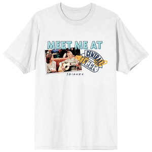 �A�j���L�����N�^�[ ���f�B�[�X �g�b�v�X T�V���c �O���t�B�b�N Licensed Character Men's Friends Meet Me At Central Perk Graphic Tee Black �u���b�N
