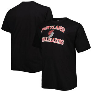 �v���t�@�C�� ���f�B�[�X �g�b�v�X T�V���c �g�[�� �u���U�[ Profile Men's Black Portland Trail Blazers Big & Tall Heart & Soul T-Shirtrblack �u���b�N