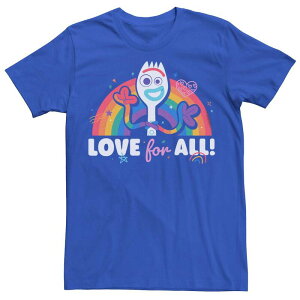 �f�B�Y�j�[ �s�N�T�[ ���f�B�[�X �g�b�v�X T�V���c �O���t�B�b�N Disney / Pixar's Toy Story 4 Love for All Forky Graphic Tee Royal