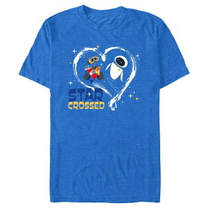 �f�B�Y�j�[ ���f�B�[�X �g�b�v�X T�V���c �O���t�B�b�N Disney's WALL-E Star Crossed Men's Graphic Tee Royal Heather �w�U�[