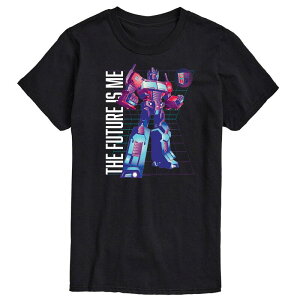 �A�j���L�����N�^�[ ���f�B�[�X �g�b�v�X T�V���c Licensed Character Men's Transformers The Future Is Me Tee Black �u���b�N