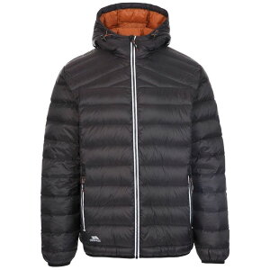 �g���X�p�X ���f�B�[�X �A�E�^�[ �W���P�b�g�E�u���]�� �_�E�� Trespass Mens Whitman II Down Jacket Black And Rust �u���b�N