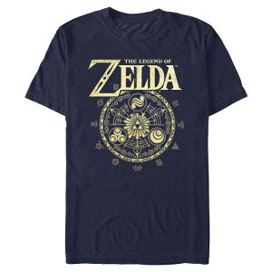 �A�j���L�����N�^�[ ���f�B�[�X �g�b�v�X T�V���c �O���t�B�b�N Licensed Character Men's Nintendo The Legend Of Zelda Graphic Tee Navy �l�C�r�[