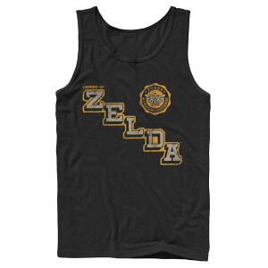 �A�j���L�����N�^�[ ���f�B�[�X �g�b�v�X T�V���c ���S Licensed Character Men's The Legend Of Zelda Collegiate Style Logo Tank Top Black �u���b�N