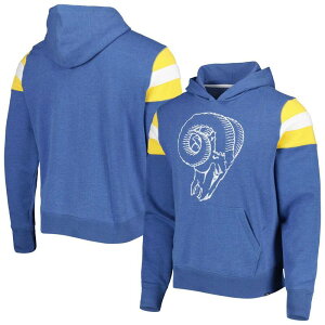 �A���u�����f�b�h ���f�B�[�X �g�b�v�X T�V���c �p�[�J�[ Unbranded Men's '47 Royalos Angeles Rams Legacy Premier Nico Pullover Hoodie Lar Blue �u���[