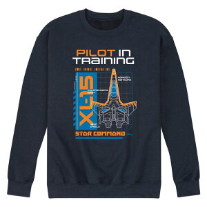 �f�B�Y�j�[ �s�N�T�[ ���f�B�[�X �g�b�v�X T�V���c �X�E�F�b�g �t���[�X Disney / Pixar's Lightyear Men's Pilot In Training Fleece Sweatshirt Navy �l�C�r�[