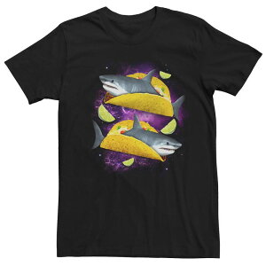 �A�j���L�����N�^�[ ���f�B�[�X �g�b�v�X T�V���c Licensed Character Men'shark Taco Tee Black �u���b�N