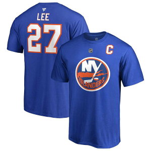 �t�@�i�e�B�N�X ���f�B�[�X �g�b�v�X T�V���c Men's Fanatics Branded Anders Lee Royal New York Islanders Name & Number T-Shirt Isl Blue �u���[