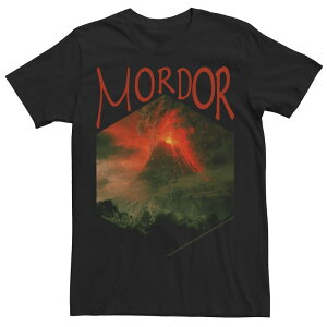 �A�j���L�����N�^�[ ���f�B�[�X �g�b�v�X T�V���c Licensed Character Men's Lord Of The Rings Mordor Mount Doom Hexagon Tee Black �u���b�N