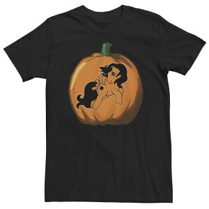 �A�j���L�����N�^�[ ���f�B�[�X �g�b�v�X T�V���c �g�[�� Licensed Character Big & Tall My Little Pony Halloween Pumpkin Tee Black �u���b�N