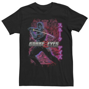 �A�j���L�����N�^�[ ���f�B�[�X �g�b�v�X T�V���c �g�[�� Licensed Character Big & Tall G.I. Joe Snakeyes The Silentype Tee Black �u���b�N