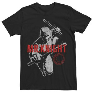 �A�j���L�����N�^�[ ���f�B�[�X �g�b�v�X T�V���c Licensed Character Men's Marvel Moon Knight Mr Big Crescent Icon Tee Black �u���b�N