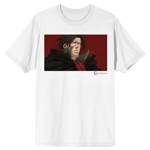 �A�j���L�����N�^�[ ���f�B�[�X �g�b�v�X T�V���c Licensed Character Men's Castlevania Trevor Belmontee White �z���C�g