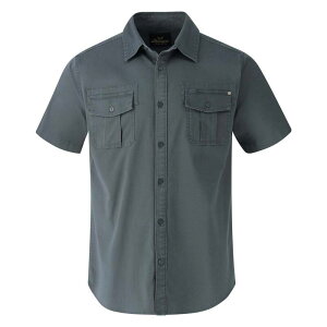 �\���O�b�h ���f�B�[�X �g�b�v�X T�V���c Men's Thorogood Workwear Short Sleeve Utility Button Up Shirt Vintage Slate �X���[�g