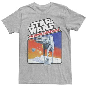 �X�^�[ �E�H�[�Y ���f�B�[�X �g�b�v�X T�V���c ���B���e�[�W �G���p�C�A Men'star Wars Empire Strikes Back Vintage AT-AT Sticker Tee Athletic Heather �w�U�[