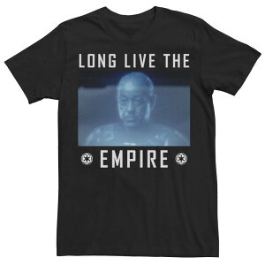 �A�j���L�����N�^�[ ���f�B�[�X �g�b�v�X T�V���c �G���p�C�A Licensed Character Men'star Wars: The Mandalorian Moff Gideon Long Live Thempire Tee Black �u���b�N