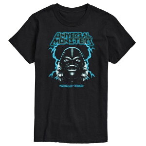 �A�j���L�����N�^�[ ���f�B�[�X �g�b�v�X T�V���c �g�[�� �O���t�B�b�N Licensed Character Big & Tall Universal Monsters Creatures World Tour Graphic Tee Black �u���b�N