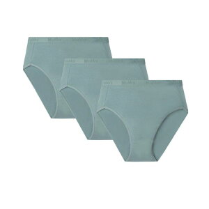 �����C ���f�B�[�X �A���_�[�E�F�A �p���c �R�b�g�� MeMoi Ladies Combed Cotton Basic Brief Underwear 3-pack Arctic
