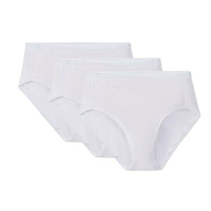 �����C ���f�B�[�X �A���_�[�E�F�A �p���c �R�b�g�� MeMoi Ladies Combed Cotton Basic Brief Underwear 3-pack White �z���C�g