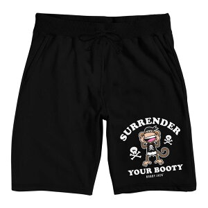 �A�j���L�����N�^�[ ���f�B�[�X �A���_�[�E�F�A �i�C�g�E�F�A �V���[�g�p���c Licensed Character Men's Bobby Jack Surrender Pajama Shorts Black �u���b�N