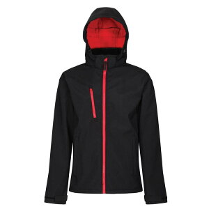 ���K�b�^ ���f�B�[�X �A�E�^�[ �W���P�b�g�E�u���]�� Regatta Professional Mens 3 Layer Membrane Soft Shell Jacket Black And Red �u���b�N