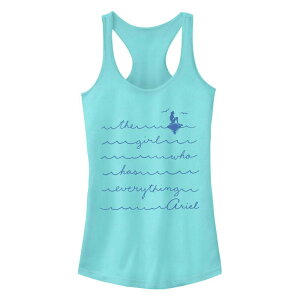 �f�B�Y�j�[ ���f�B�[�X �g�b�v�X T�V���c Juniors' Disney's The Little Mermaid Ariel The Girl Who Has Everything Tank Top Cancun