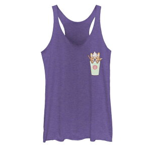 �A���u�����f�b�h ���f�B�[�X �g�b�v�X T�V���c �O���t�B�b�N Unbranded Juniors' Kawaii Blended Corgi Pocket Graphic Tank Topurple Heather �w�U�[