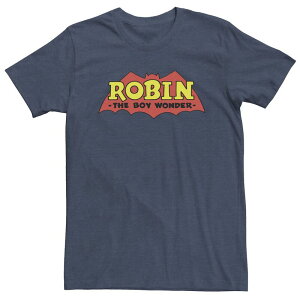 �A�j���L�����N�^�[ ���f�B�[�X �g�b�v�X T�V���c �g�[�� ���S Licensed Character Big & Tall DComics Robin The Boy Wonder Classic Logo Tee Navy Heather �w�U�[