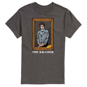 �A�j���L�����N�^�[ ���f�B�[�X �g�b�v�X T�V���c Licensed Character Men'seinfeld The Kramer Tee Charcoal �`���R�[��