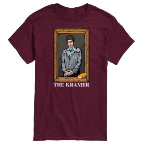 �A�j���L�����N�^�[ ���f�B�[�X �g�b�v�X T�V���c Licensed Character Men'seinfeld The Kramer Tee Maroon �}���[��