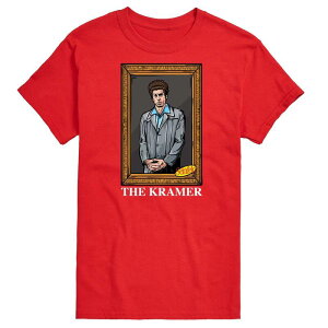 �A�j���L�����N�^�[ ���f�B�[�X �g�b�v�X T�V���c Licensed Character Men'seinfeld The Kramer Tee Red ���b�h