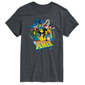 �}�[�x�� ���f�B�[�X �g�b�v�X T�V���c �g�[�� �O���t�B�b�N Big & Tall Marvel X-Men Group Collage Graphic Tee Heather Charcoal �`���R�[��