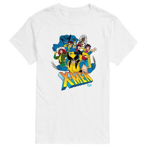 �}�[�x�� ���f�B�[�X �g�b�v�X T�V���c �g�[�� �O���t�B�b�N Big & Tall Marvel X-Men Group Collage Graphic Tee White �z���C�g
