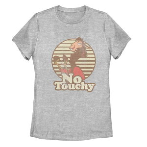 �A�j���L�����N�^�[ ���f�B�[�X �g�b�v�X T�V���c Licensed Character Juniors' Emperor's New Groove Kuzco No Touchy Tee Athletic Heather �w�U�[