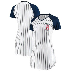 �A���u�����f�b�h ���f�B�[�X �A���_�[�E�F�A �i�C�g�E�F�A �V���c Unbranded Women's Conceptsport White Boston Red Sox Vigor Pinstripe Nightshirt Rsx White �z���C�g