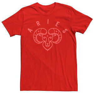 �A�j���L�����N�^�[ ���f�B�[�X �g�b�v�X T�V���c Licensed Character Men's Ariesimple Sketch Tee Red ���b�h