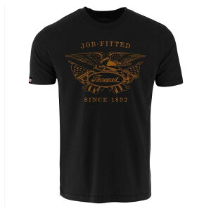 �\���O�b�h ���f�B�[�X �g�b�v�X T�V���c ���B���e�[�W Men's Thorogood Workwear Old Glory Vintage Short Sleeve T-Shirt Black �u���b�N