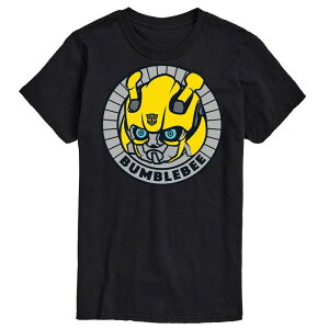 �A�j���L�����N�^�[ ���f�B�[�X �g�b�v�X T�V���c �g�[�� �O���t�B�b�N Licensed Character Big & Tall Transformers Bumblebee Badge Graphic Tee Black �u���b�N