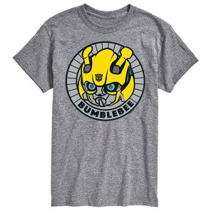 �A�j���L�����N�^�[ ���f�B�[�X �g�b�v�X T�V���c �g�[�� �O���t�B�b�N Licensed Character Big & Tall Transformers Bumblebee Badge Graphic Tee Gray �O���[