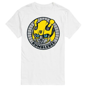 �A�j���L�����N�^�[ ���f�B�[�X �g�b�v�X T�V���c �g�[�� �O���t�B�b�N Licensed Character Big & Tall Transformers Bumblebee Badge Graphic Tee White �z���C�g