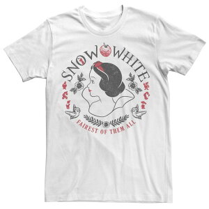 �f�B�Y�j�[ ���f�B�[�X �g�b�v�X T�V���c Disney'snowhite Men's Fairest Of Them All Profile Tee White �z���C�g