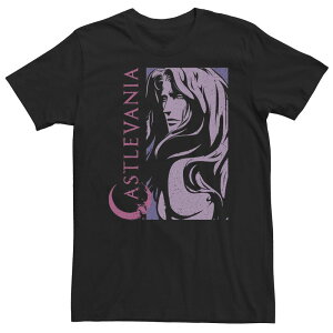 �A�j���L�����N�^�[ ���f�B�[�X �g�b�v�X T�V���c �g�[�� Licensed Character Big & Tall Castlevanialucardark Portraitee Black �u���b�N