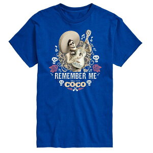 �f�B�Y�j�[ ���f�B�[�X �g�b�v�X T�V���c �g�[�� �O���t�B�b�N Disney's Coco Big & Tall Remember Mernesto Graphic Tee Royal Blue �u���[
